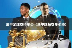 法甲足球交税多少（法甲球员交多少税）