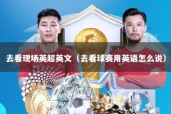 去看现场英超英文（去看球赛用英语怎么说）