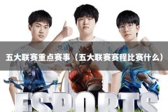 五大联赛重点赛事（五大联赛赛程比赛什么）